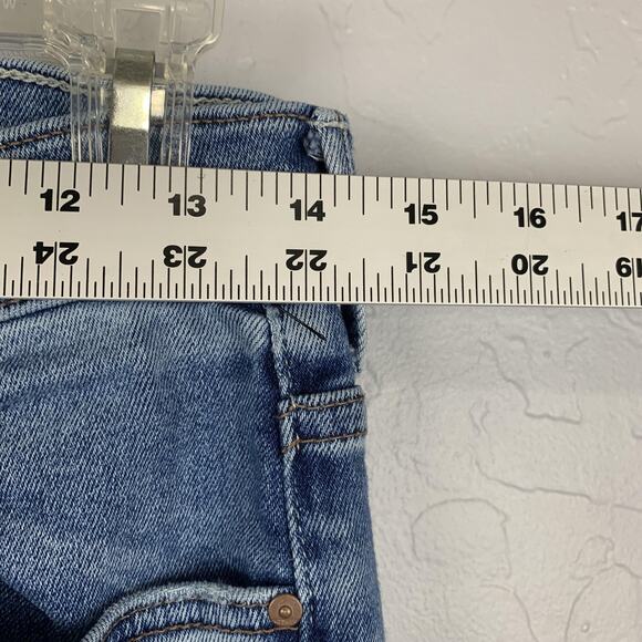 Mother Jeans Womens 30 Denim Insider Crop Step Fray Juicin High Rise Raw Hem - Picture 5 of 8